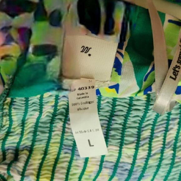 Revolve Maaji Green Front Tie Crop Top, Size L, Eco-Friendly - Picture 6 of 14